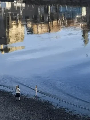 Pohľad na FrauenKirche s Labe