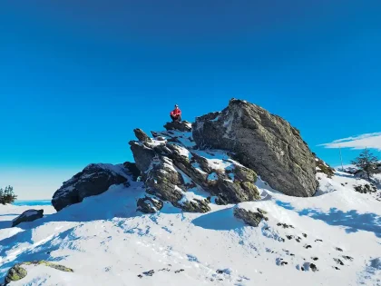 Veľká Vápenica turistika v zime